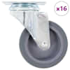 vidaXL 16 tk p&ouml;&ouml;rlevad rattad 75 mm
