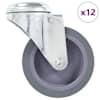 vidaXL poldiaukudega p&ouml;&ouml;ratavad m&ouml;&ouml;blirattad 12 tk, 75 mm