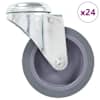 vidaXL poldiaukudega p&ouml;&ouml;ratavad m&ouml;&ouml;blirattad 24 tk, 75 mm