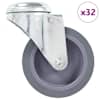 vidaXL poldiaukudega p&ouml;&ouml;ratavad m&ouml;&ouml;blirattad 32 tk, 75 mm