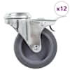 vidaXL poldiaukudega p&ouml;&ouml;ratavad m&ouml;&ouml;blirattad 12 tk, 75 mm