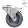 vidaXL poldiaukudega p&ouml;&ouml;ratavad m&ouml;&ouml;blirattad 32 tk, 75 mm