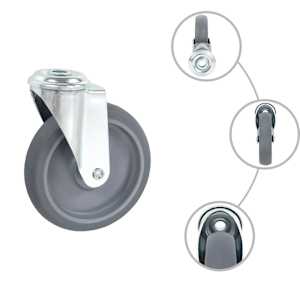 vidaXL 8 pcs Bolt Hole Swivel Casters 4.92 " (2x143428)