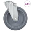 vidaXL poldiaukudega p&ouml;&ouml;ratavad m&ouml;&ouml;blirattad 24 tk, 125 mm