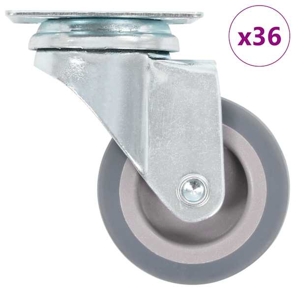 vidaXL 36 tk p&ouml;&ouml;rlevad rattad 50 mm