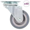 vidaXL 48 tk p&ouml;&ouml;rlevad rattad 50 mm