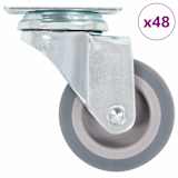 vidaXL 48 pcs rodas giratórias 50 mm