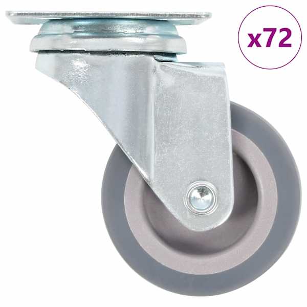 vidaXL 72 tk p&ouml;&ouml;rlevad rattad 50 mm