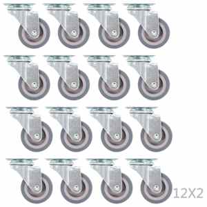 vidaXL Roți pivotante, 96 buc., 50 mm