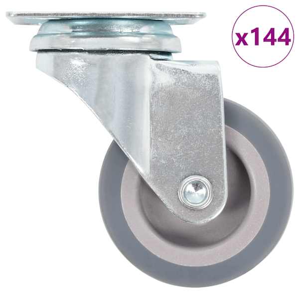 vidaXL 144 tk p&ouml;&ouml;rlevad rattad 50 mm