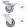 vidaXL 16 tk p&ouml;&ouml;rlevad rattad 50 mm