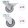 vidaXL 32 tk p&ouml;&ouml;rlevad rattad 50 mm