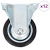 vidaXL fikseeritud rattad, 12 tk, 75 mm