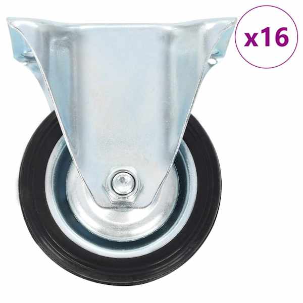 vidaXL fikseeritud rattad, 16 tk, 75 mm