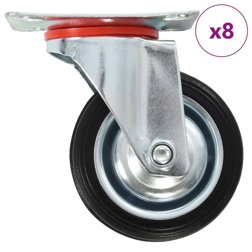 vidaXL 8 ks otočná kolečka 75 mm