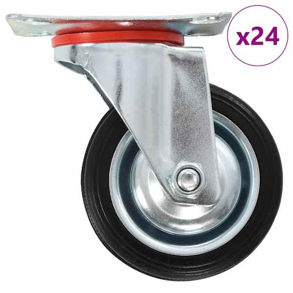 vidaXL 24 tk p&ouml;&ouml;rlev ratas 75 mm
