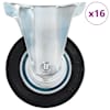 vidaXL fikseeritud m&ouml;&ouml;blirattad 16 tk, 100 mm