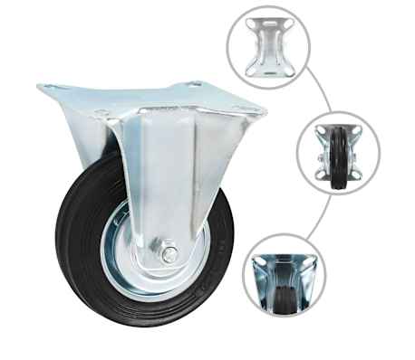 vidaXL 16 pcs Fixed Casters 100 mm