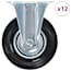 vidaXL 12 darab fix görgő 125 mm termék 2. képe