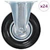 vidaXL fikseeritud rattad, 24 tk, 125 mm