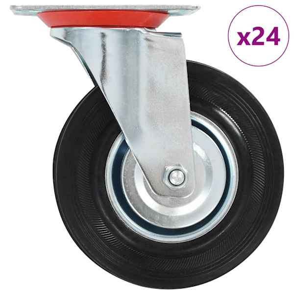 vidaXL 24 tk p&ouml;&ouml;rlev ratas 125 mm