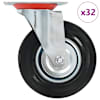 vidaXL 32 tk p&ouml;&ouml;rlev ratas 125 mm