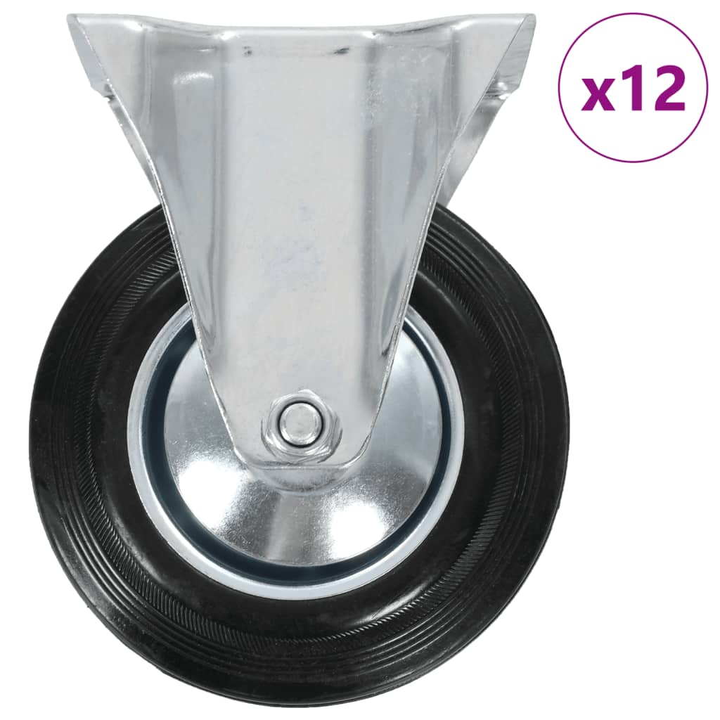 vidaXL Roți fixe, 12 buc., 160 mm vidaxl.ro