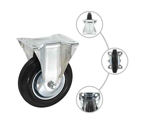 vidaXL 24 pcs Fixed Casters 160 mm