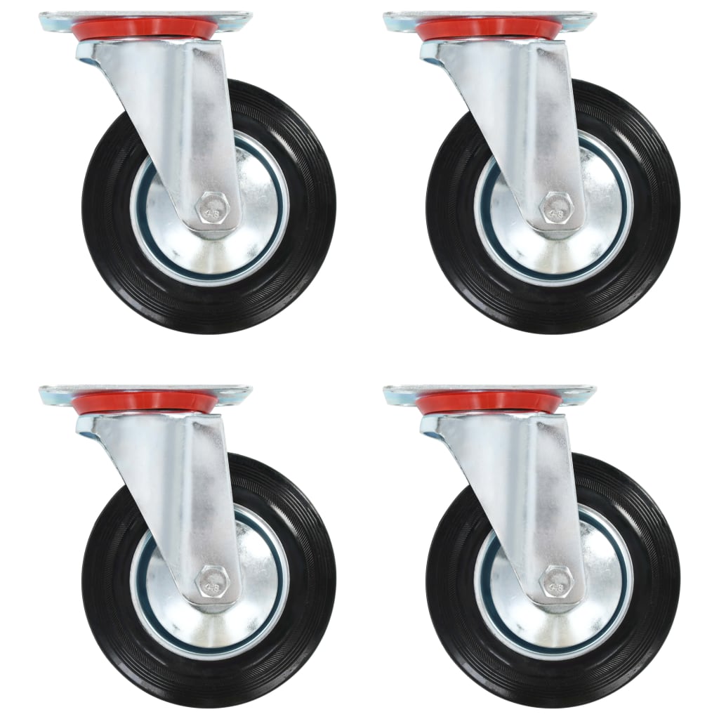 vidaXL 8 pcs Roulettes pivotantes 160 mm