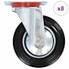 vidaXL p&ouml;&ouml;rlevad rattad, 8 tk, 160 mm