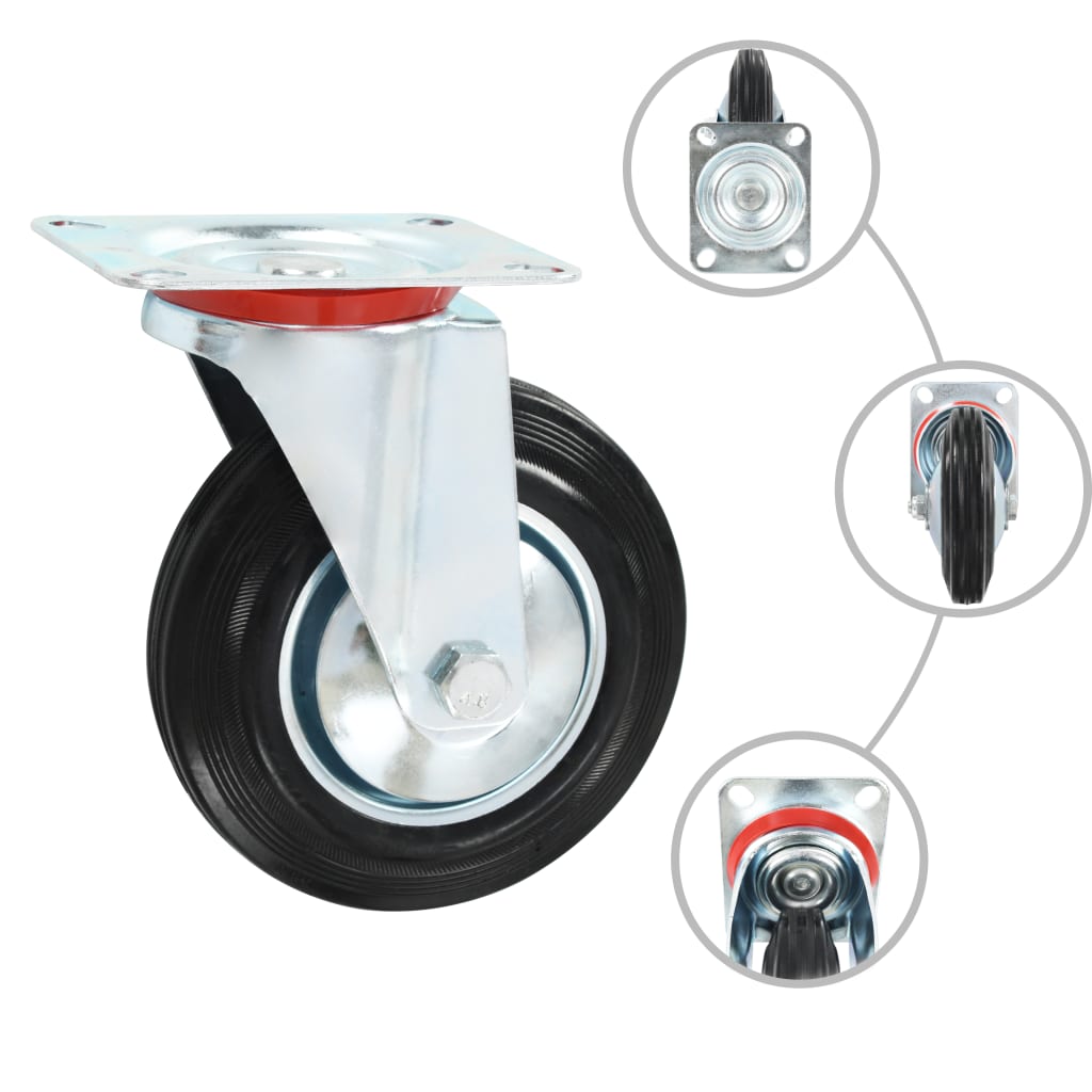 vidaXL Roți pivotante, 12 buc., 160 mm