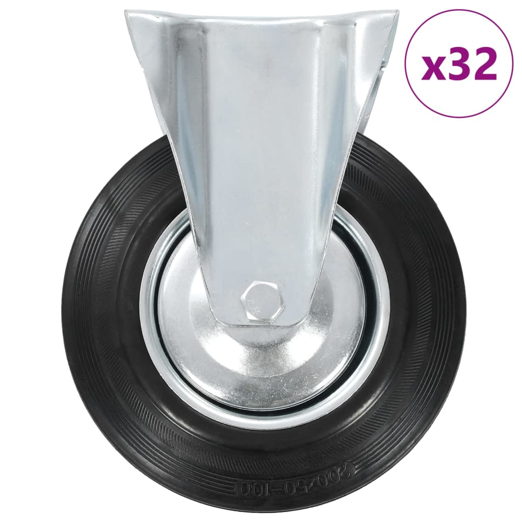 vidaXL 32 Stk. Bockrollen 200 mm