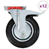 vidaXL p&ouml;&ouml;rlevad rattad, 12 tk, 200 mm