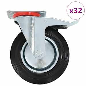 32 ks otočná kolečka 200 mm