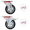 vidaXL 24 tk p&ouml;&ouml;rlev ratas 75 mm