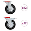 vidaXL 24 tk p&ouml;&ouml;rlev ratas 125 mm