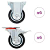 vidaXL fikseeritud rattad, 12 tk, 75 mm