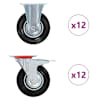 vidaXL 24 tk p&ouml;&ouml;rlev ratas 125 mm