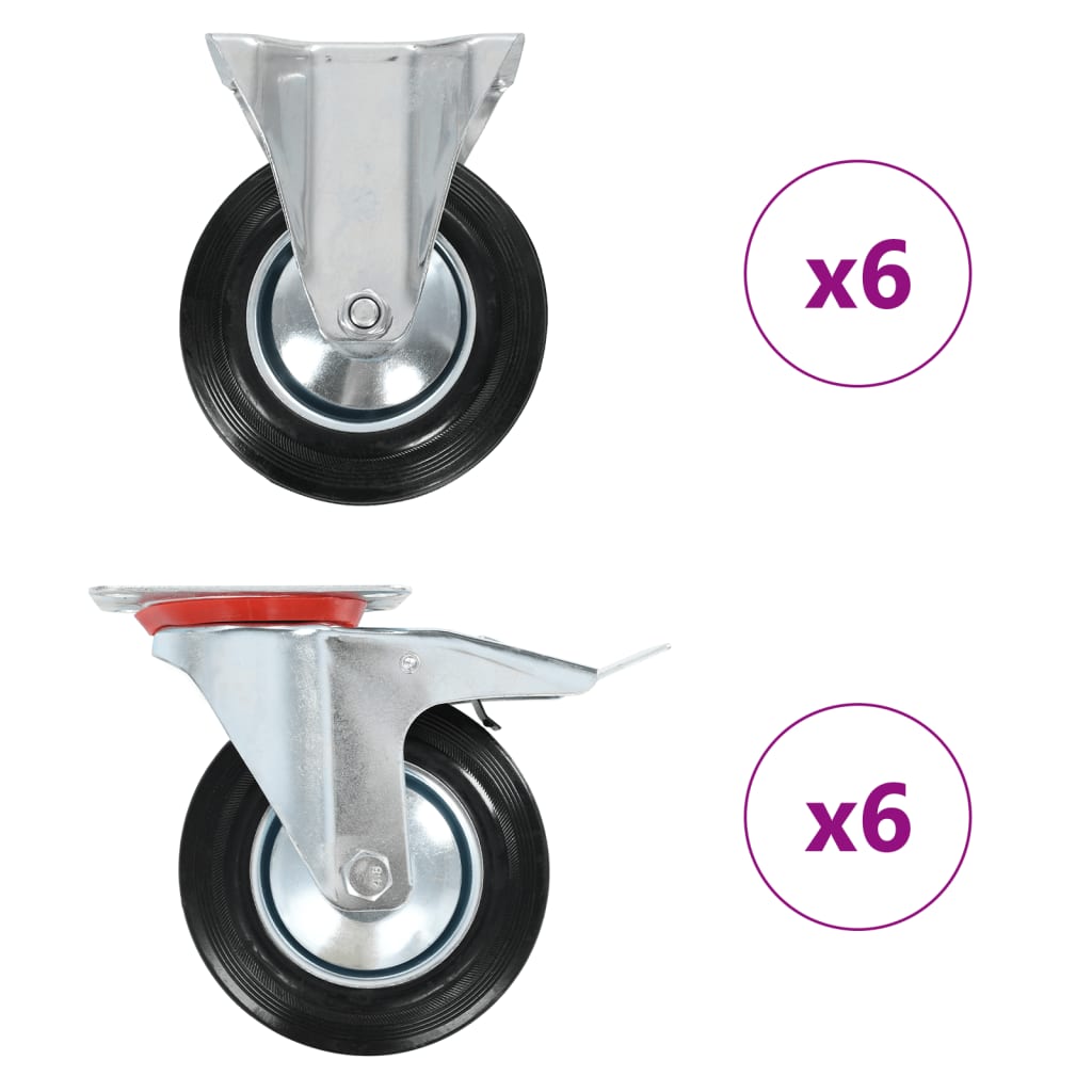 vidaXL Roți, 12 buc., 160 mm vidaxl.ro
