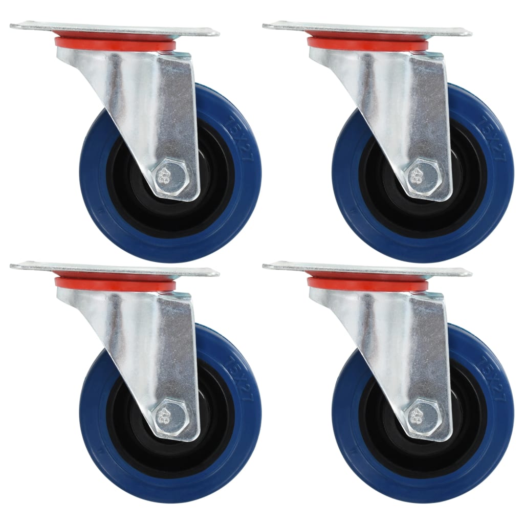8 pcs Roulettes pivotantes 75 mm