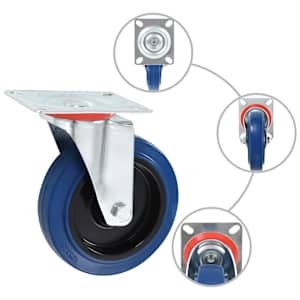 vidaXL 24 Stk. Lenkrollen 125 mm