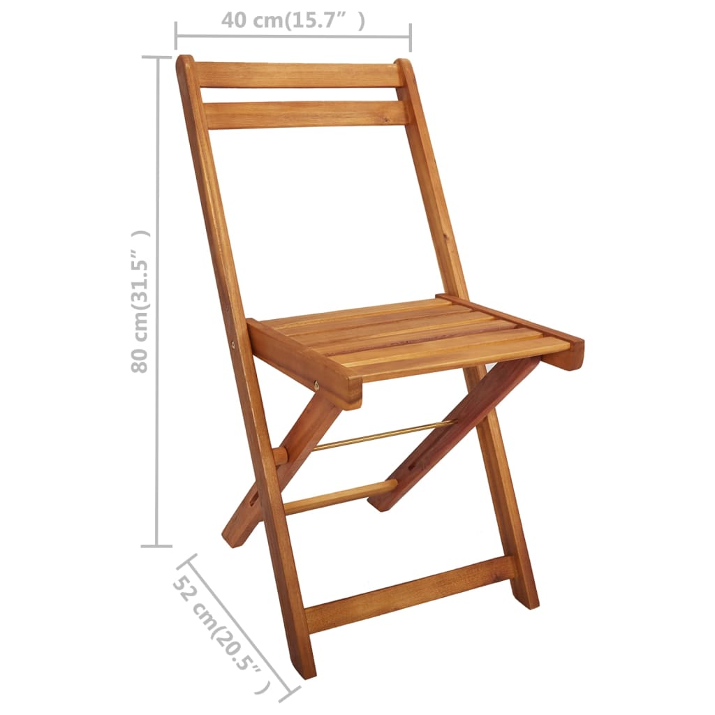 Tuintafel met plantenbak en 2 bistrostoelen massief acaciahout image 16