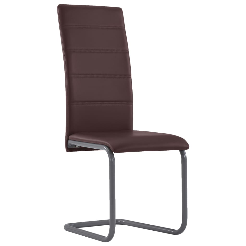 

vidaXL Eetkamerstoelen 6 st kunstleer bruin