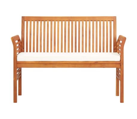 vidaXL Garden Bench | Brown | Solid Acacia wood | 120 cm wide | Durable