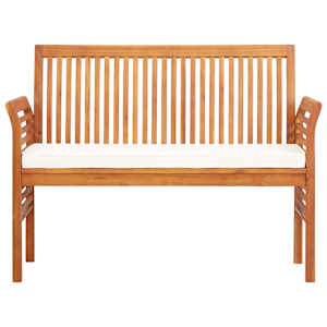 vidaXL Garden Bench | Brown | Solid Acacia wood | 120 cm wide | Durable