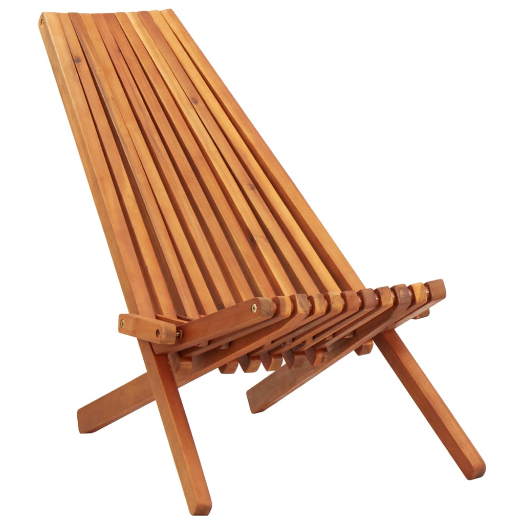 vidaXL Tumbona plegable de madera con mesa auxiliar (44253) desde 183,91 €