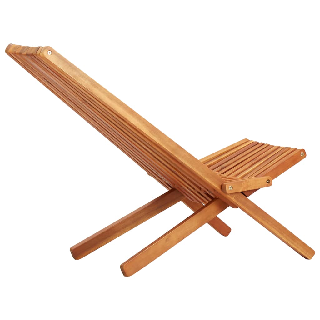 Folding Outdoor Lounge Chair Solid Acacia Wood VidaXL 15 width=274