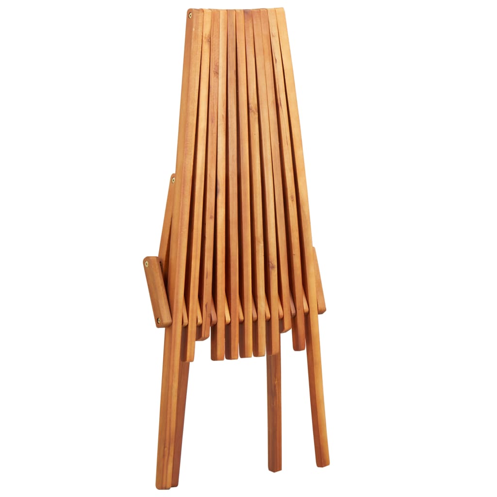 Folding Outdoor Lounge Chair Solid Acacia Wood VidaXL 16 width=274