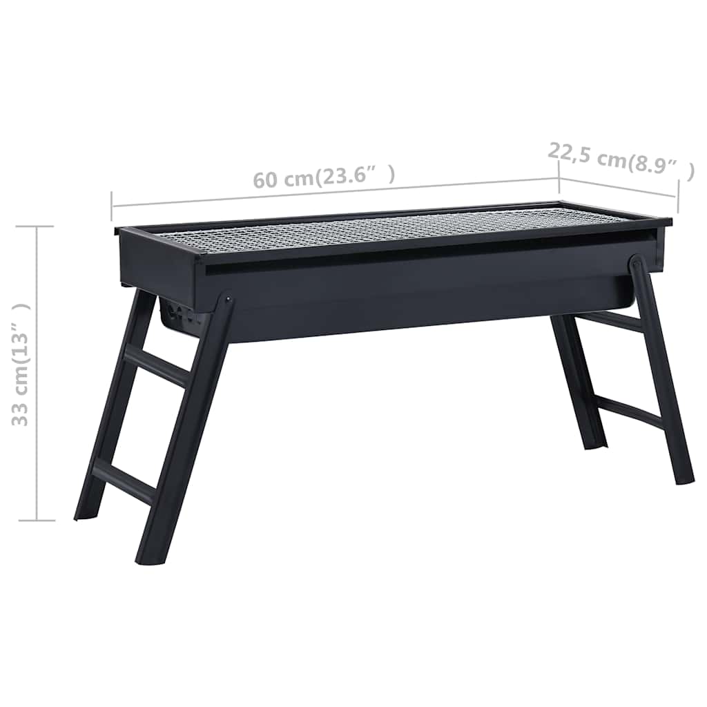 Portable Camping BBQ Grill 60x22.5x33 cm 46610