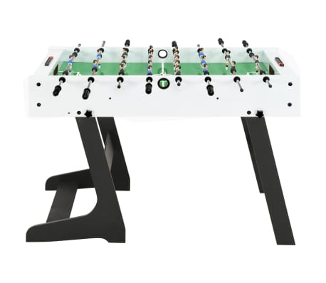vidaXL kokkupandav lauajalgpallilaud 121 x 61 x 80 cm, valge